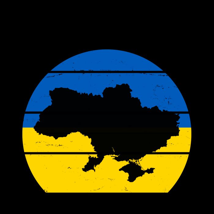 I Stand With Ukraine Ukrainian Map Apron