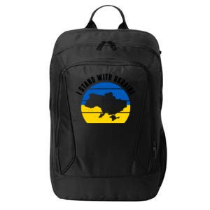 I Stand With Ukraine Ukrainian Map City Backpack