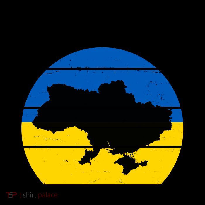 I Stand With Ukraine Ukrainian Map Poster