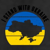 I Stand With Ukraine Ukrainian Map 25L Jumbo Tote
