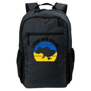 I Stand With Ukraine Ukrainian Map Daily Commute Backpack