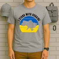 I Stand With Ukraine Ukrainian Map T-Shirt