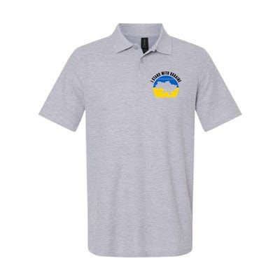 I Stand With Ukraine Ukrainian Map Polo