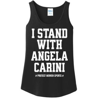 I Stand With Angela Carini Boxer Protect Female Boxing Premium Ladies Essential Tank