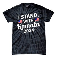 I Stand With Kamala Harris For President 2024 Election Tie-Dye T-Shirt