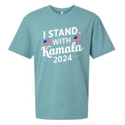 I Stand With Kamala Harris For President 2024 Election Sueded Cloud Jersey T-Shirt