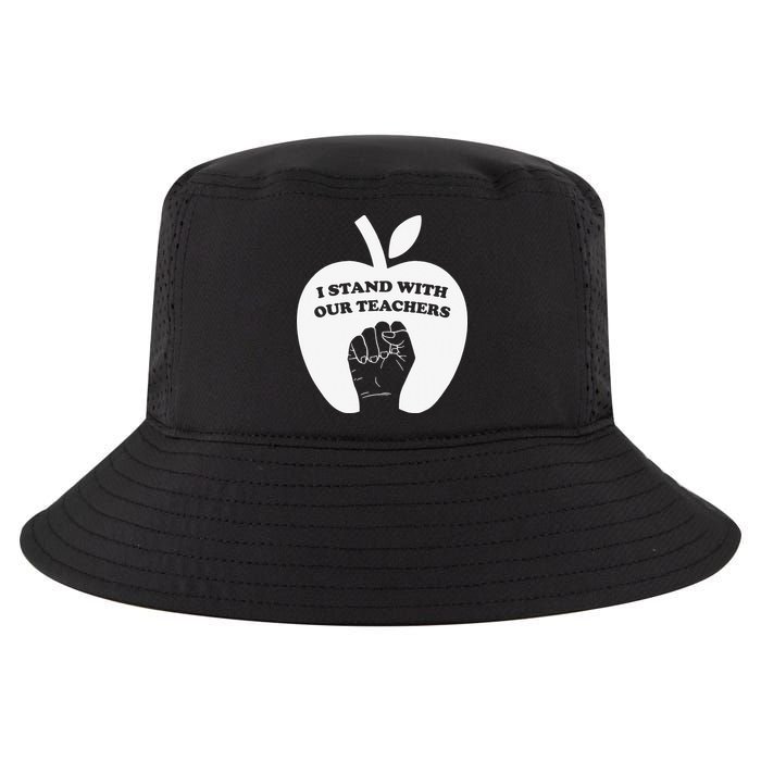 I Stand With Our Teachers & Stand Against Book Banning! Cool Comfort Performance Bucket Hat