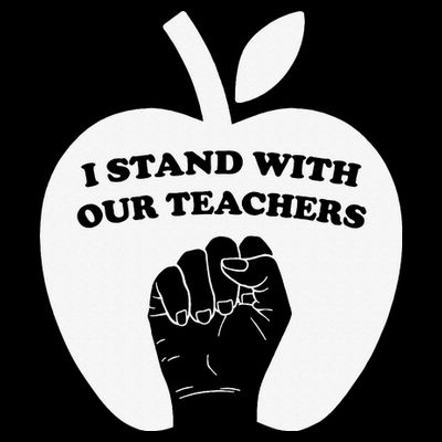 I Stand With Our Teachers & Stand Against Book Banning! T-Shirt