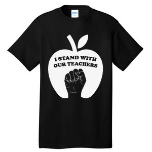 I Stand With Our Teachers & Stand Against Book Banning! Tall T-Shirt