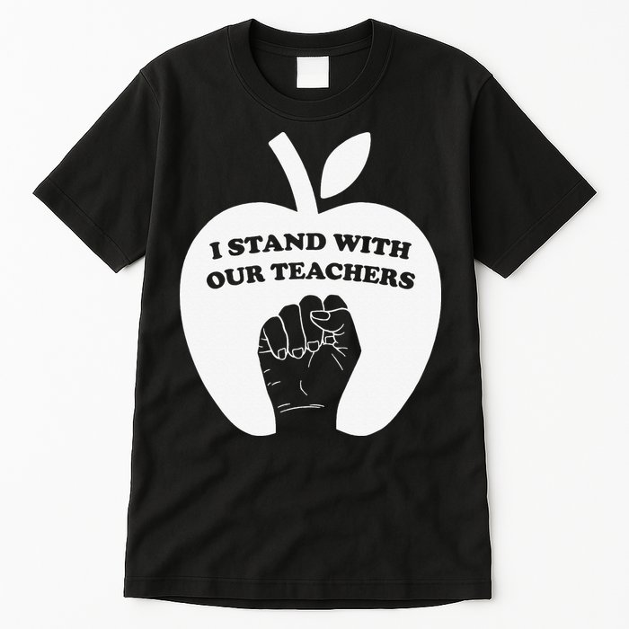 I Stand With Our Teachers & Stand Against Book Banning! Tall T-Shirt