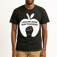 I Stand With Our Teachers & Stand Against Book Banning! Tall T-Shirt