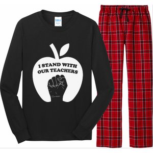 I Stand With Our Teachers & Stand Against Book Banning! Long Sleeve Pajama Set