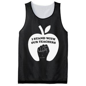 I Stand With Our Teachers & Stand Against Book Banning! Mesh Reversible Basketball Jersey Tank