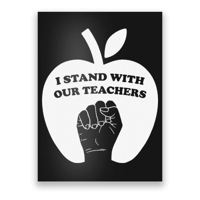 I Stand With Our Teachers & Stand Against Book Banning! Poster