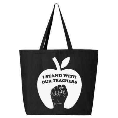 I Stand With Our Teachers & Stand Against Book Banning! 25L Jumbo Tote