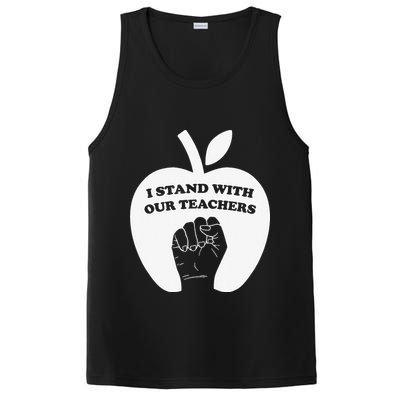 I Stand With Our Teachers & Stand Against Book Banning! PosiCharge Competitor Tank
