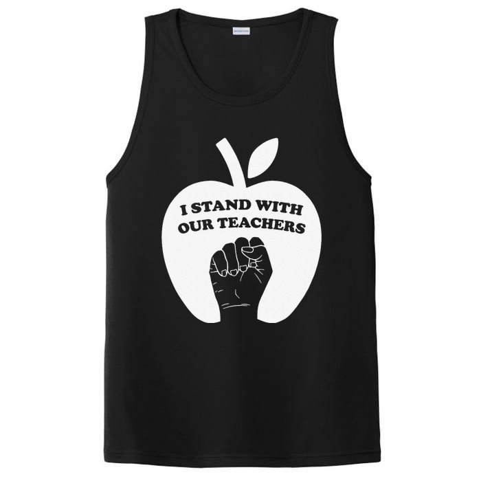 I Stand With Our Teachers & Stand Against Book Banning! PosiCharge Competitor Tank