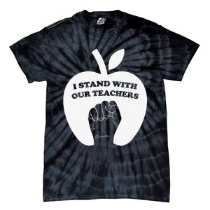 I Stand With Our Teachers & Stand Against Book Banning! Tie-Dye T-Shirt