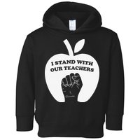 I Stand With Our Teachers & Stand Against Book Banning! Toddler Hoodie