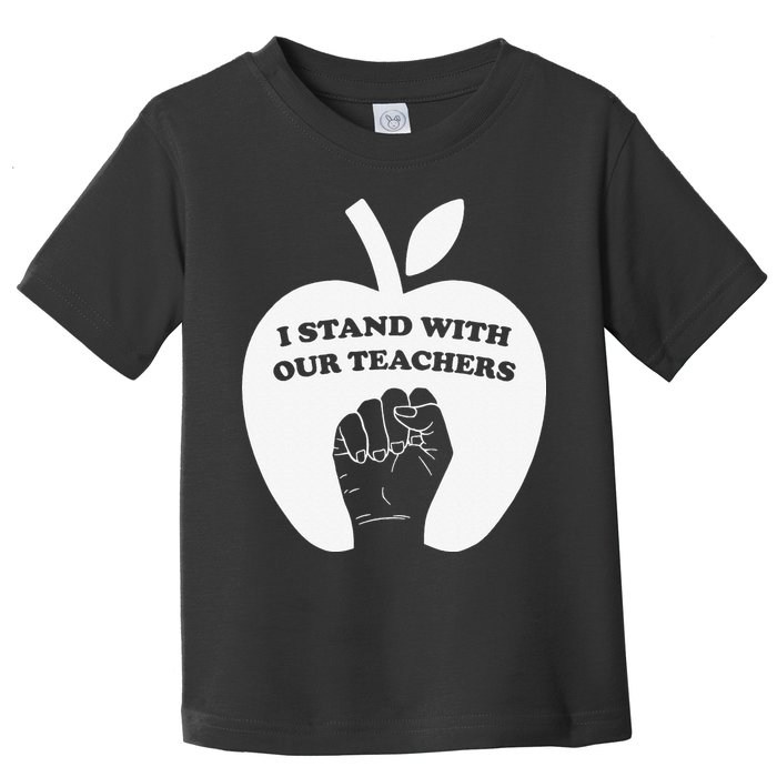 I Stand With Our Teachers & Stand Against Book Banning! Toddler T-Shirt