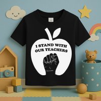 I Stand With Our Teachers & Stand Against Book Banning! Toddler T-Shirt