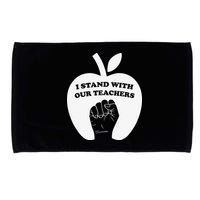 I Stand With Our Teachers & Stand Against Book Banning! Microfiber Hand Towel