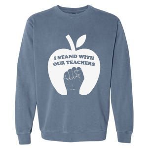 I Stand With Our Teachers & Stand Against Book Banning! Garment-Dyed Sweatshirt