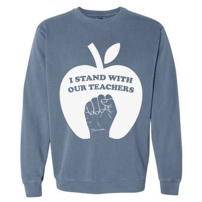 I Stand With Our Teachers & Stand Against Book Banning! Garment-Dyed Sweatshirt