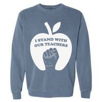 I Stand With Our Teachers & Stand Against Book Banning! Garment-Dyed Sweatshirt