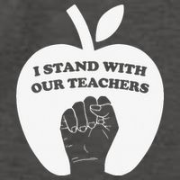 I Stand With Our Teachers & Stand Against Book Banning! Vector Backpack