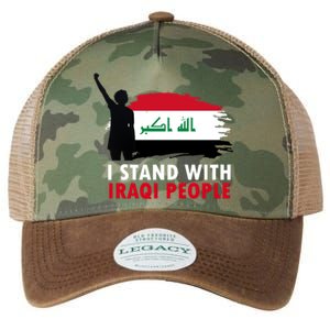 I Stand With Iraqi People Support Iraq Legacy Tie Dye Trucker Hat