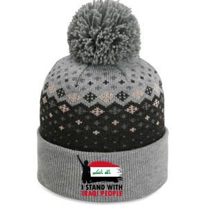 I Stand With Iraqi People Support Iraq The Baniff Cuffed Pom Beanie