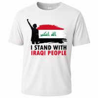 I Stand With Iraqi People Support Iraq Cooling Performance Crew T-Shirt