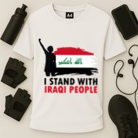 I Stand With Iraqi People Support Iraq Cooling Performance Crew T-Shirt
