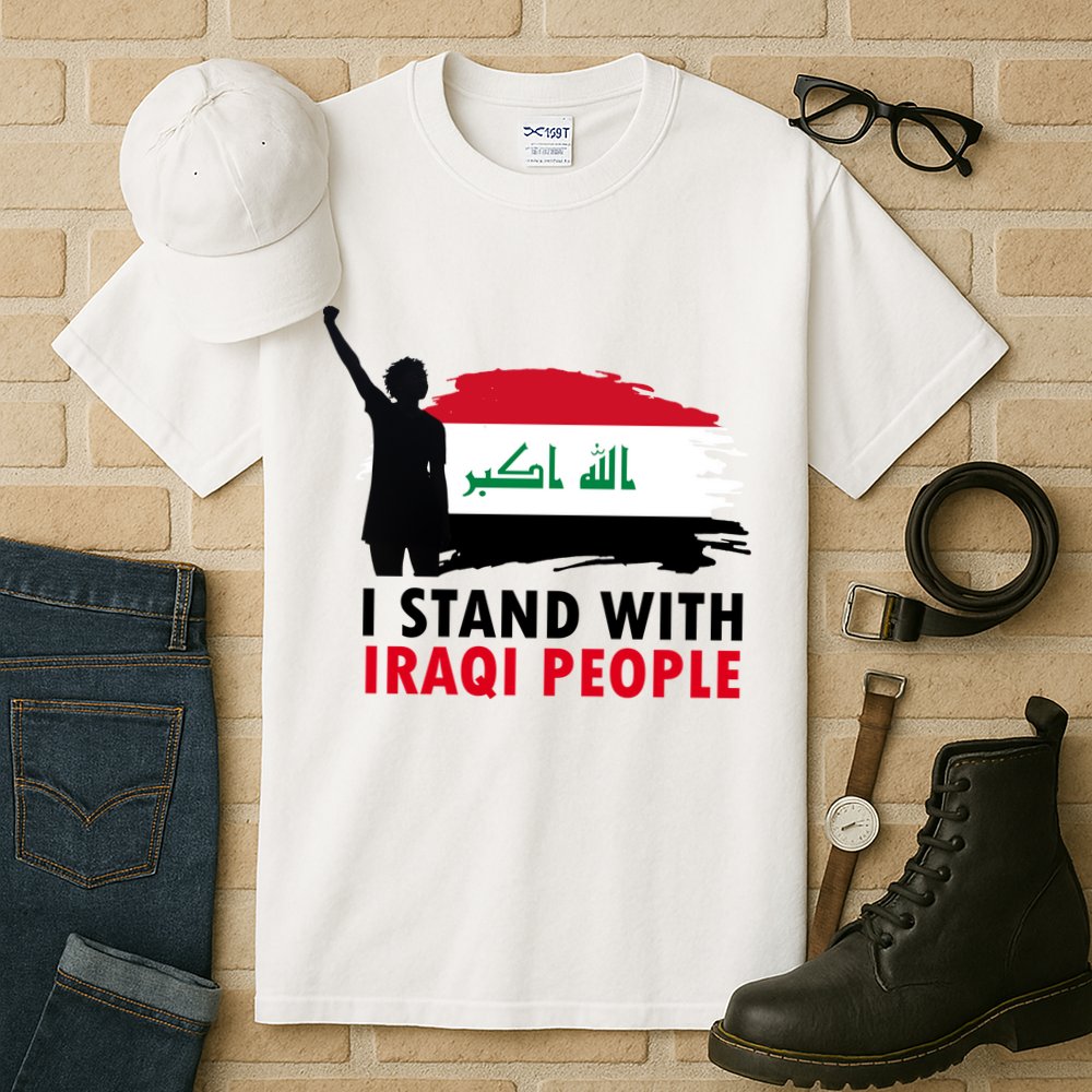 I Stand With Iraqi People Support Iraq Tall T-Shirt