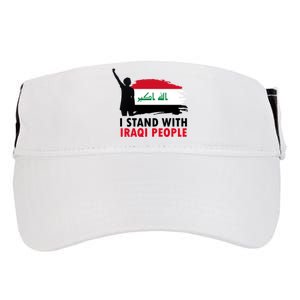 I Stand With Iraqi People Support Iraq Adult Drive Performance Visor