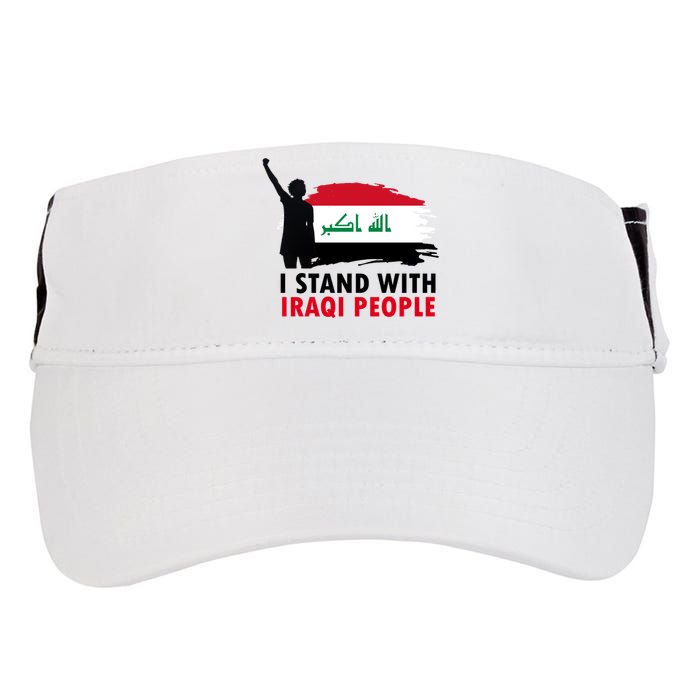 I Stand With Iraqi People Support Iraq Adult Drive Performance Visor