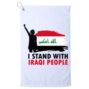 I Stand With Iraqi People Support Iraq Platinum Collection Golf Towel