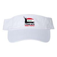 I Stand With Iraqi People Support Iraq Valucap Bio-Washed Visor