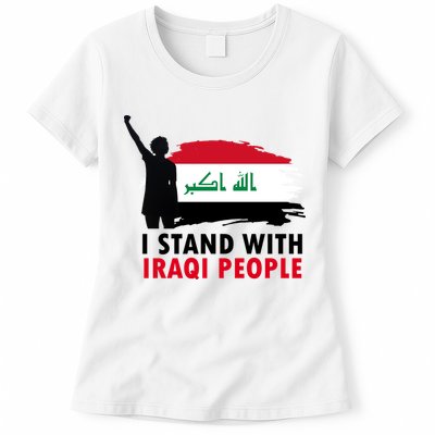 I Stand With Iraqi People Support Iraq Womens T-Shirt