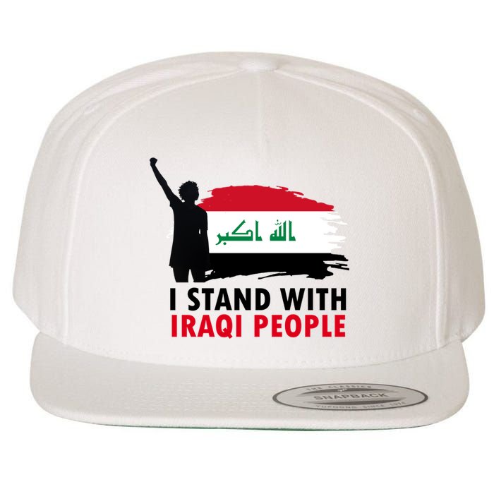 I Stand With Iraqi People Support Iraq Wool Snapback Cap