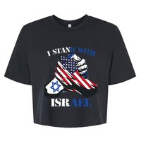 I Stand With Israel Support Israel Love Israeli Brotherhood Bella+Canvas Jersey Crop Tee