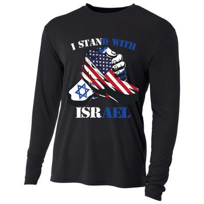 I Stand With Israel Support Israel Love Israeli Brotherhood Cooling Performance Long Sleeve Crew