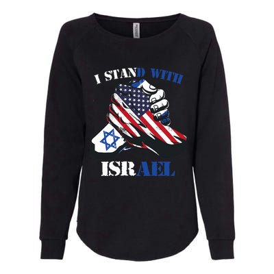 I Stand With Israel Support Israel Love Israeli Brotherhood Womens California Wash Sweatshirt