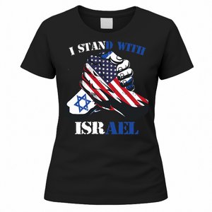 I Stand With Israel Support Israel Love Israeli Brotherhood Women's T-Shirt