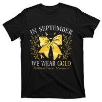 In September We Wear Gold Childhood Cancer Awareness Gift T-Shirt