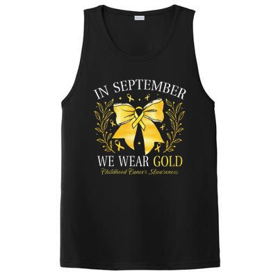 In September We Wear Gold Childhood Cancer Awareness Gift PosiCharge Competitor Tank