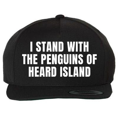 I Stand With The Penguins Of Heard Island Wool Snapback Cap