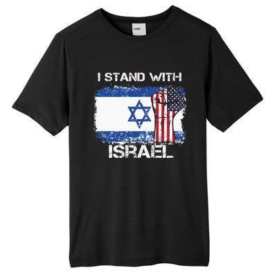 I Stand With Israel Support Israel Love Israeli Brotherhood Tall Fusion ChromaSoft Performance T-Shirt