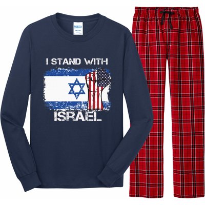 I Stand With Israel Support Israel Love Israeli Brotherhood Long Sleeve Pajama Set